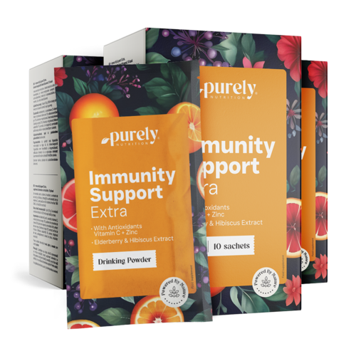 3x ImmunitySupport Extra – Pulver zur Zubereitung eines Getränks, zusammen 30 Beutel