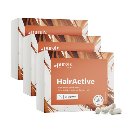 3x HairActive - Haarkomplex, zusammen 90 Kapseln