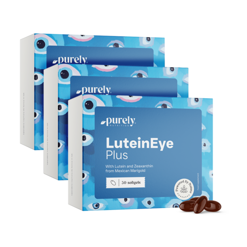 3x LuteinEye Plus – Komplex mit Lutein und Zeaxanthin, zusammen 90 Weichkapseln