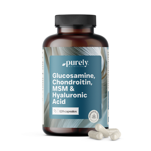 Glucosamin, Chondroitin, MSM und Hyaluronsäure, 120 Kapseln