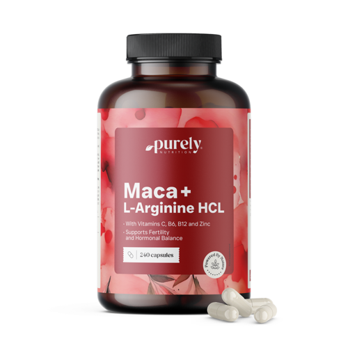 Maca 4000 mg + L-arginin HCl, 240 Kapseln