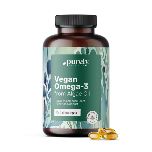Veganes Omega-3 1000 mg – aus Algen, 60 Weichkapseln