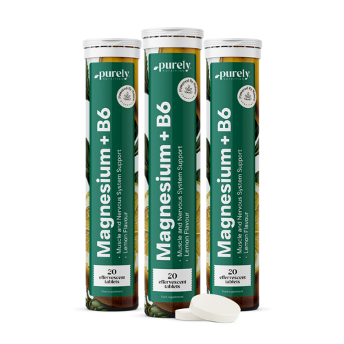 3x Magnesium + Vitamin B6 - Brausetabletten, zusammen 60 Brausetabletten