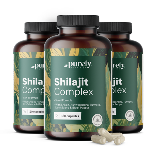 3x Shilajit Komplex, zusammen 360 Kapseln