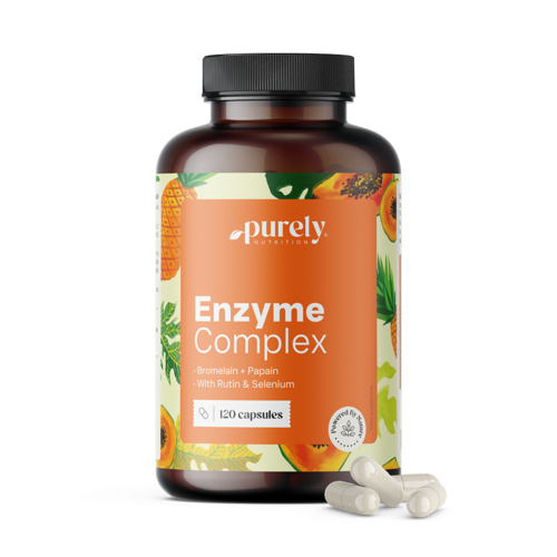 Enzymkomplex – Mischung aus Bromelain und Papain, 120 Kapseln