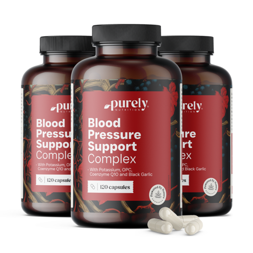 3x Blood Pressure Support Complex – Komplex zur Blutdruckregulation, zusammen 360 Kapseln