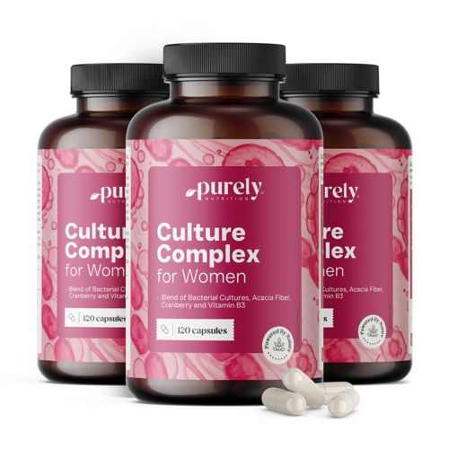 3x Frauen-Komplex mit mikrobiellen Kulturen, zusammen 360 Kapseln