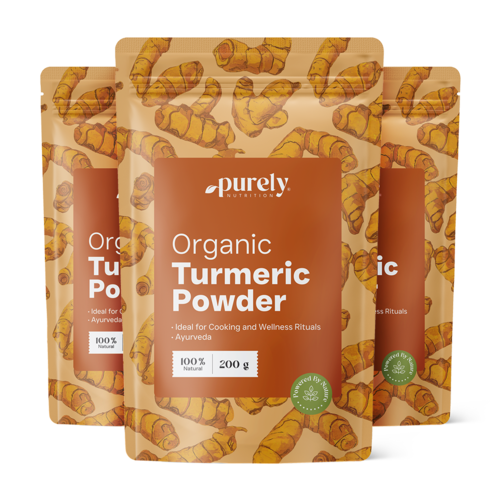 3x BIO Kurkuma Pulver, zusammen 600 g