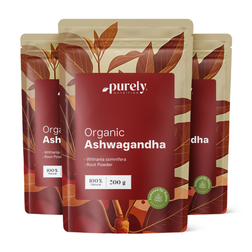 3x BIO Ashwagandha Pulver, zusammen 1500 g
