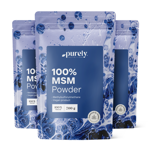3x MSM Pulver, zusammen 1500 g