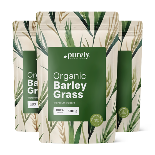 3x BIO Gerstengras, zusammen 1500 g