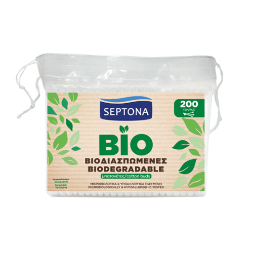 Biologisch abbaubare Wattestäbchen – Nachfüllpack, 200 Wattestäbchen