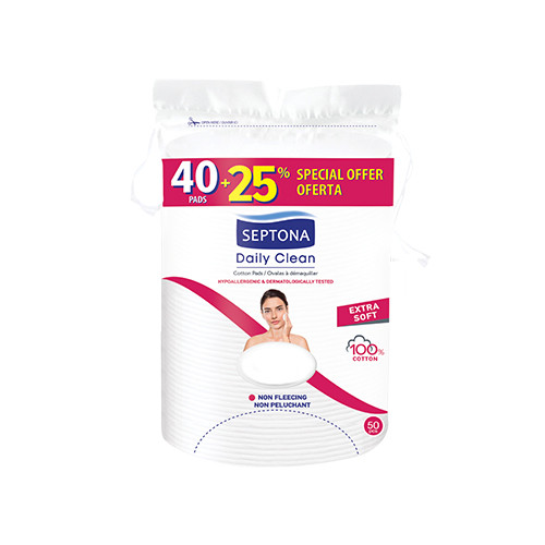 Extra Soft Wattepads, 40 + 10 Wattepads