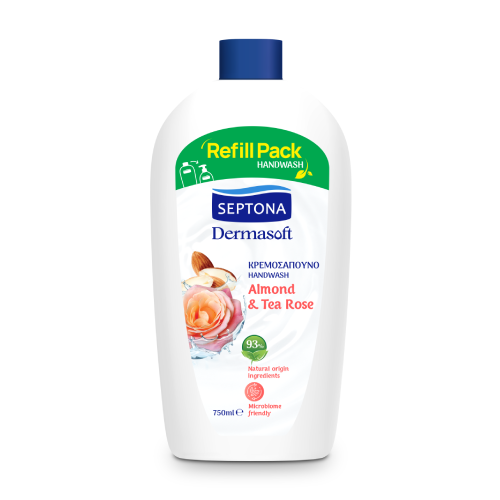 Handseife Dermasoft – Mandel and Rose, 750 ml