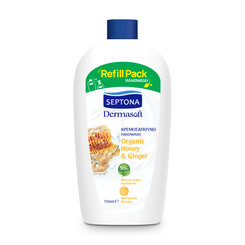 Handseife Dermasoft – Honig and Ingwer, 750 ml