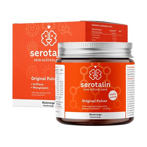 Serotalin® Original veganer Komplex mit 5-HTP-Pulver - Rotorange, 120 g