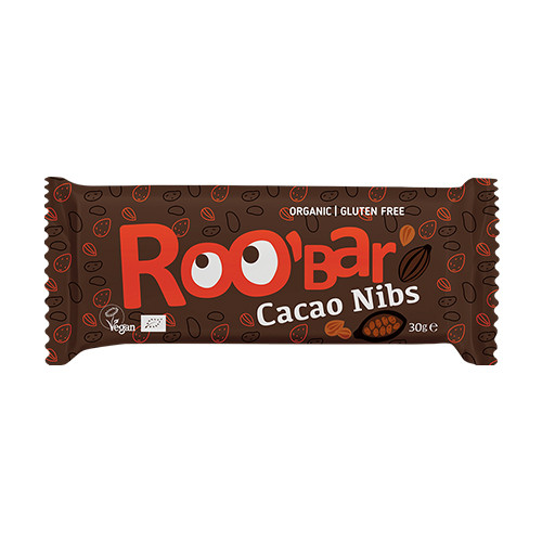 BIO Roobar veganer Riegel – Kakaobohnen, 30 g