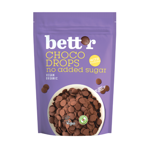 BIO Schokodrops – mit Erythrit, 200 g