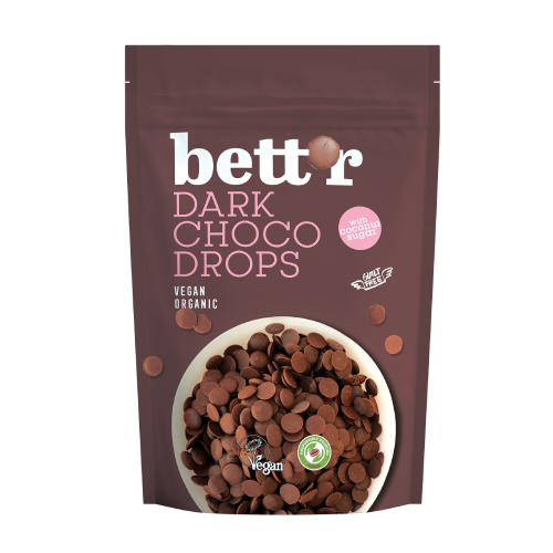 BIO Schokodrops – dunkle Schokolade, 200 g