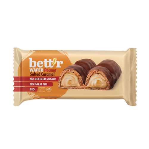 BIO Vegane Waffel – Erdnusscreme, 33 g