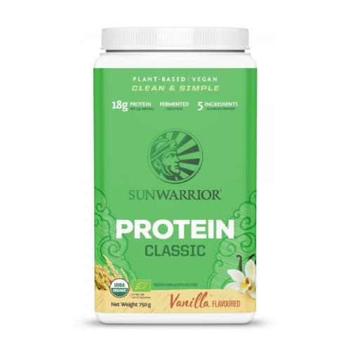 BIO Vegane Proteine mit Süßungsmittel – Vanille, 750 g