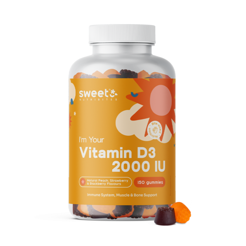 Vitamin D3 2000 I.E., 150 Gummibonbons