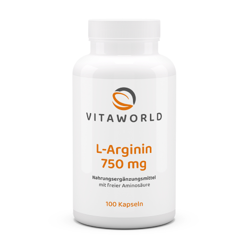 L-Arginin 750 mg, 100 Kapseln