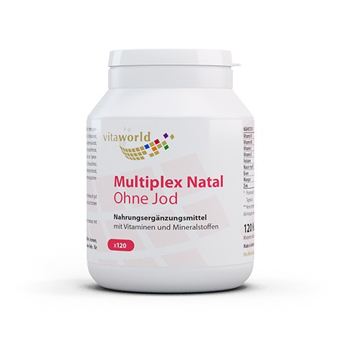 Multivitamine und Mineralstoffe ohne Jod für Schwangere.