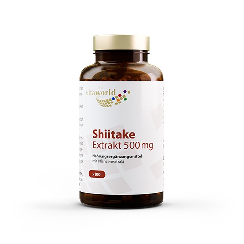 Shiitake-Pilze in Kapseln