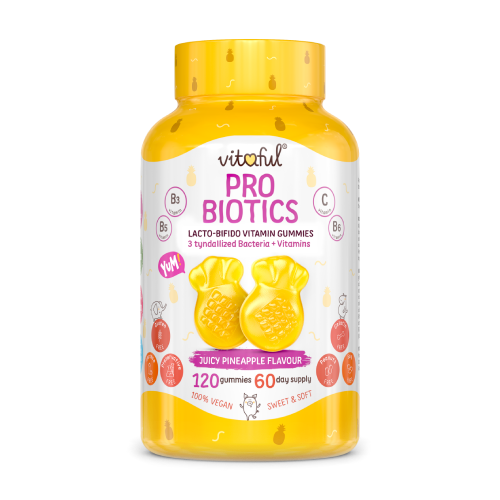 PRO BIOTICS - Mikrobiologische Kulturen mit Vitaminen, 120 Gummibonbons