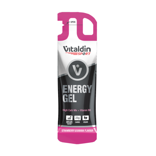 Energiegel ohne Koffein - Erdbeere & Banane, 40 g