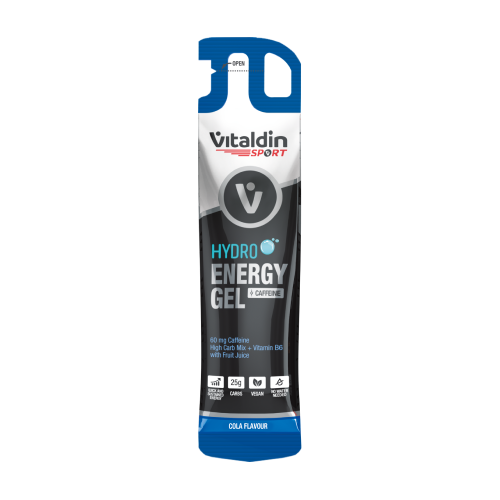 HYDRO Energiegel mit Koffein - Cola, 55 ml