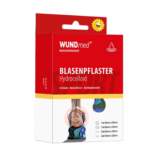 Blasenpflaster Hydrocolloid, 6 Stück