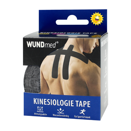 Kinesiologisches Tape - schwarz, 5cm x 5m, 1 Stück