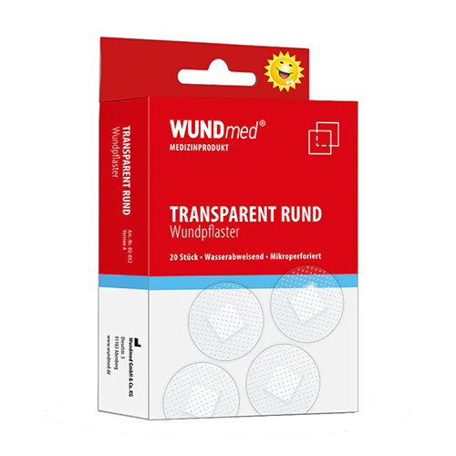 Runde Pflaster, transparent, 20 Stück