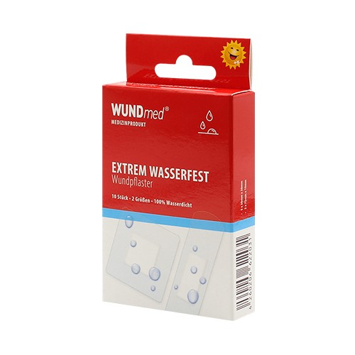 Wasserfeste Pflaster, transparent, 2 Größen, 10 Stück