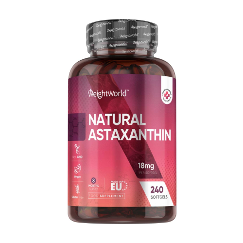 Natürlicher Astaxanthin 18 mg, 240 Weichkapseln