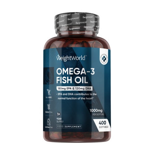 Omega-3 1000 mg, 400 Weichkapseln
