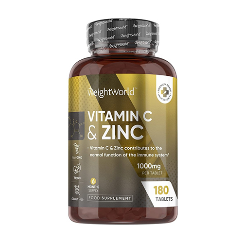 Vitamin C + Zink, 180 Tabletten